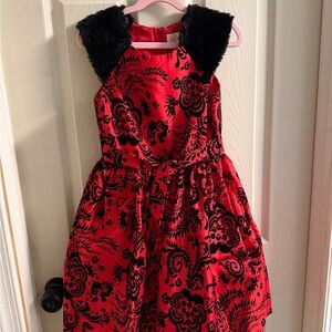Wonder Nation Red and Black Formal Kids Dress